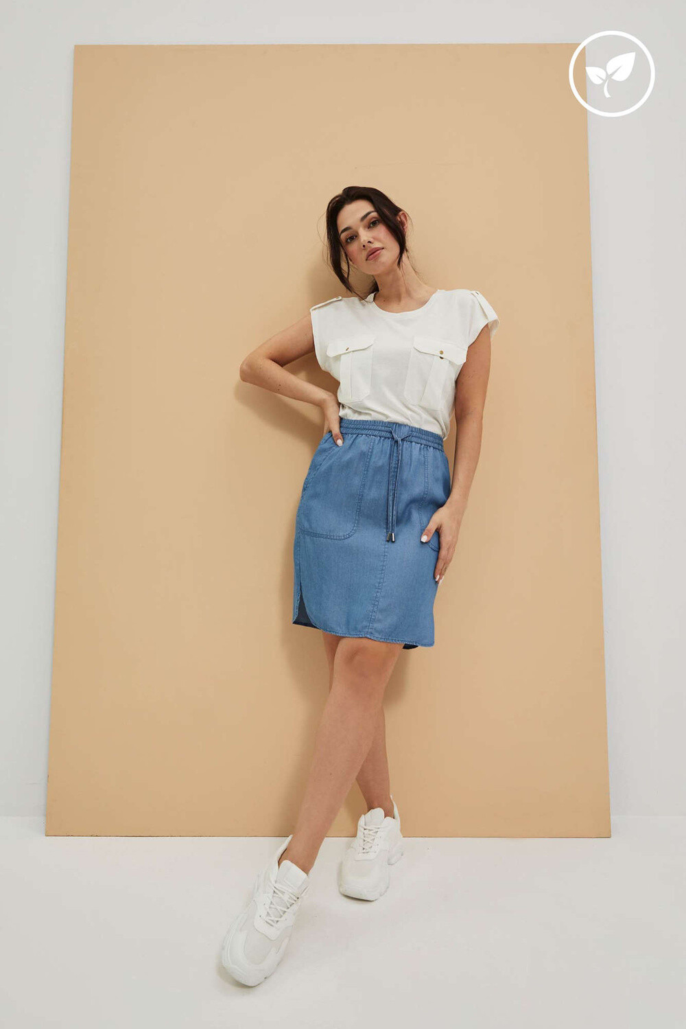 Marisse Women's Skirt L-Sc-4005 Blue