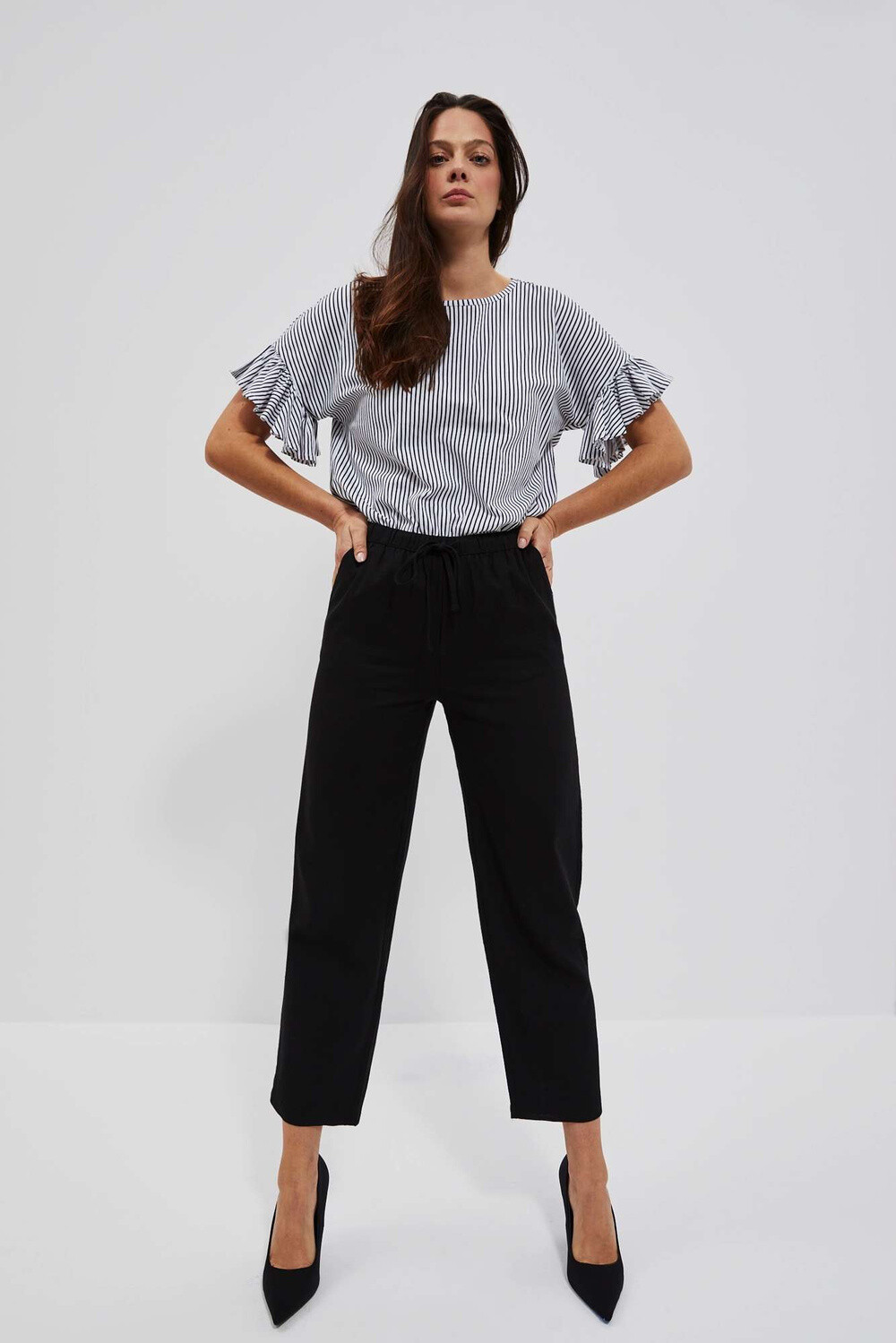 Marisse Women's Trousers L-Sp-4029 Black