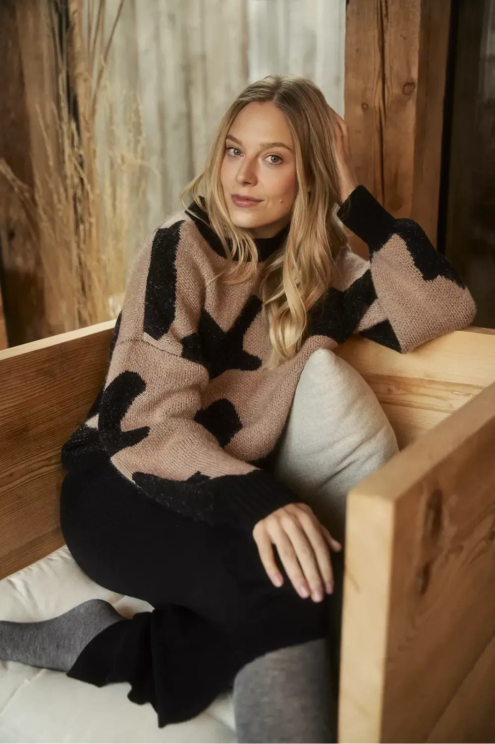 Marisse Patterned Sweater