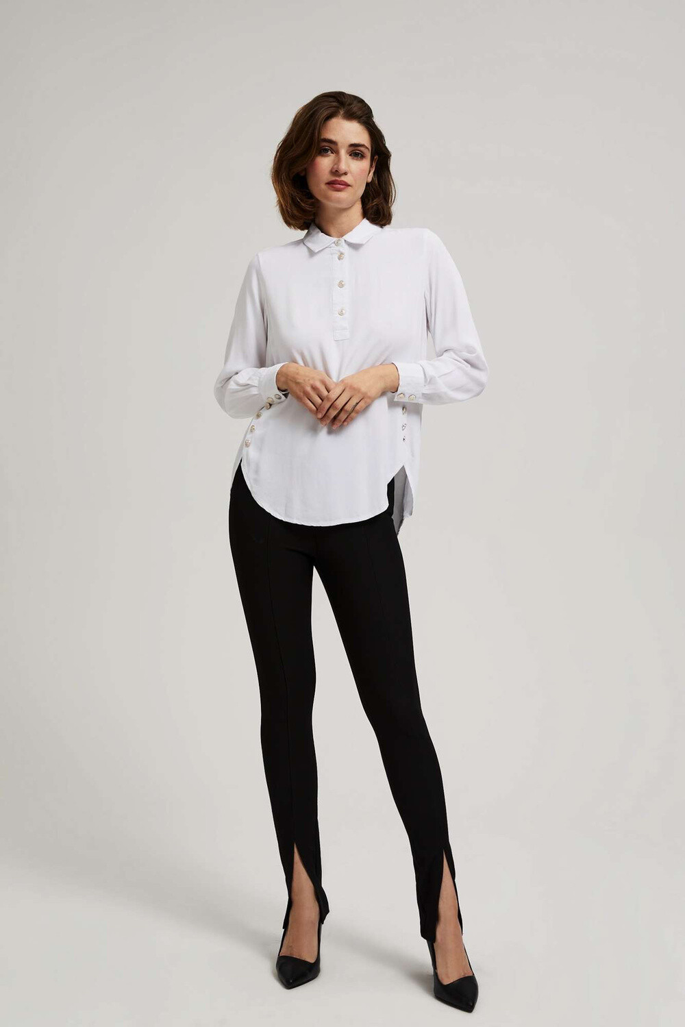 Marisse Leggings With A Slit At The Front Of The Legs