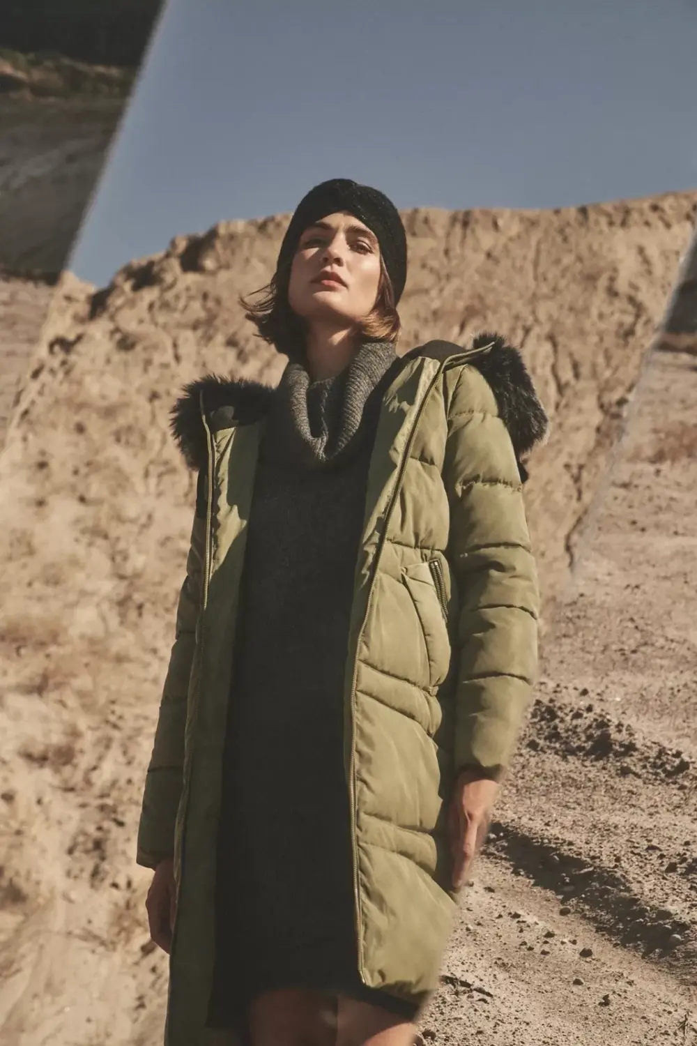 Marisse Quilted Jacket With A Warm Hood