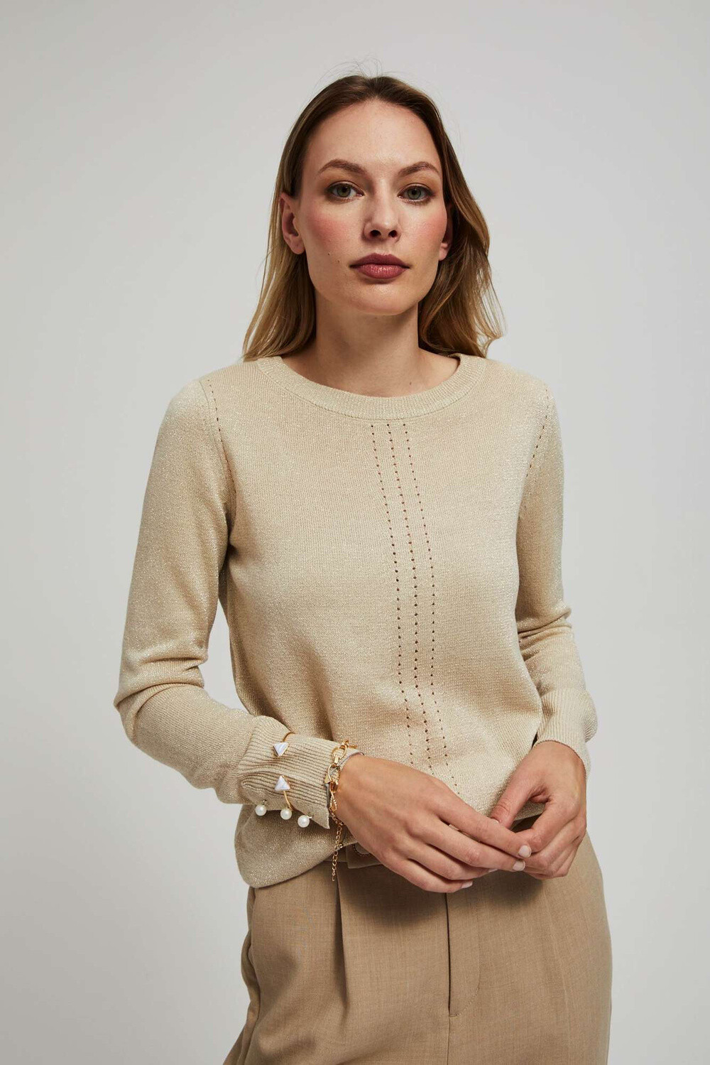 Marisse Sweater With Openwork Decoration