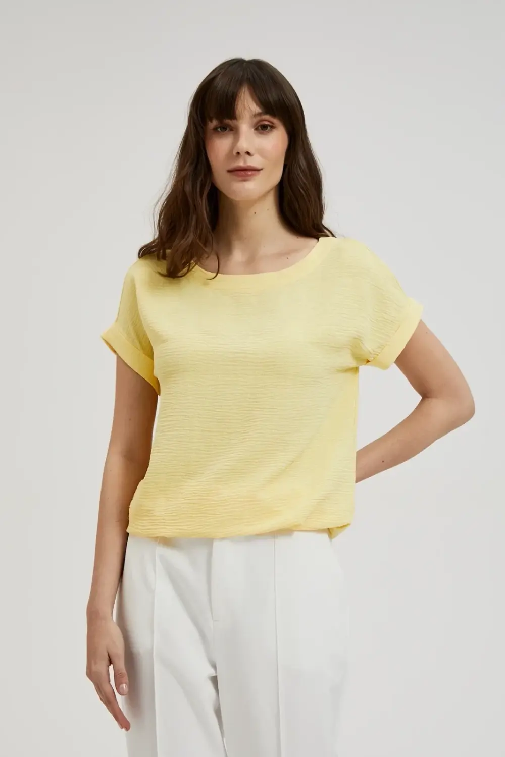 Marisse Women's Shirt L-Ko-4350 L.Yellow
