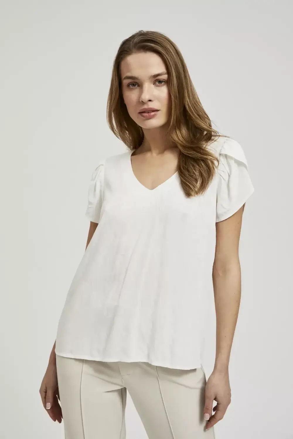 Marisse Women's Shirt L-Ko-4333 Off White