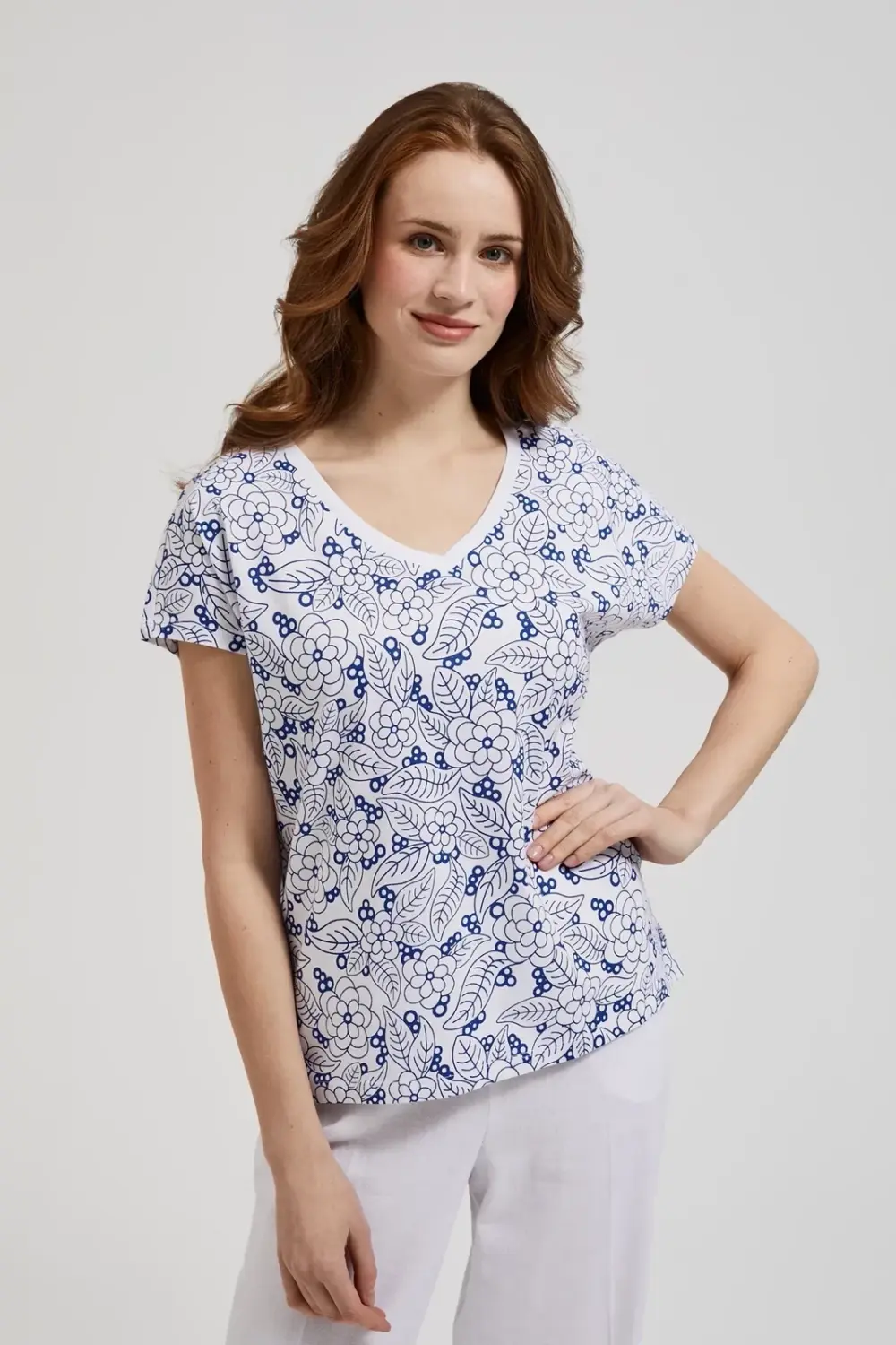 Marisse Women's Blouse L-Ts-4371 White