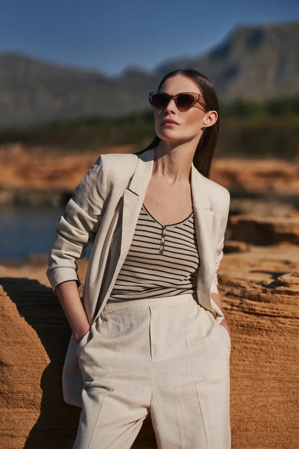 Marisse Women's Jacket L-Mr-4314 L.Beige