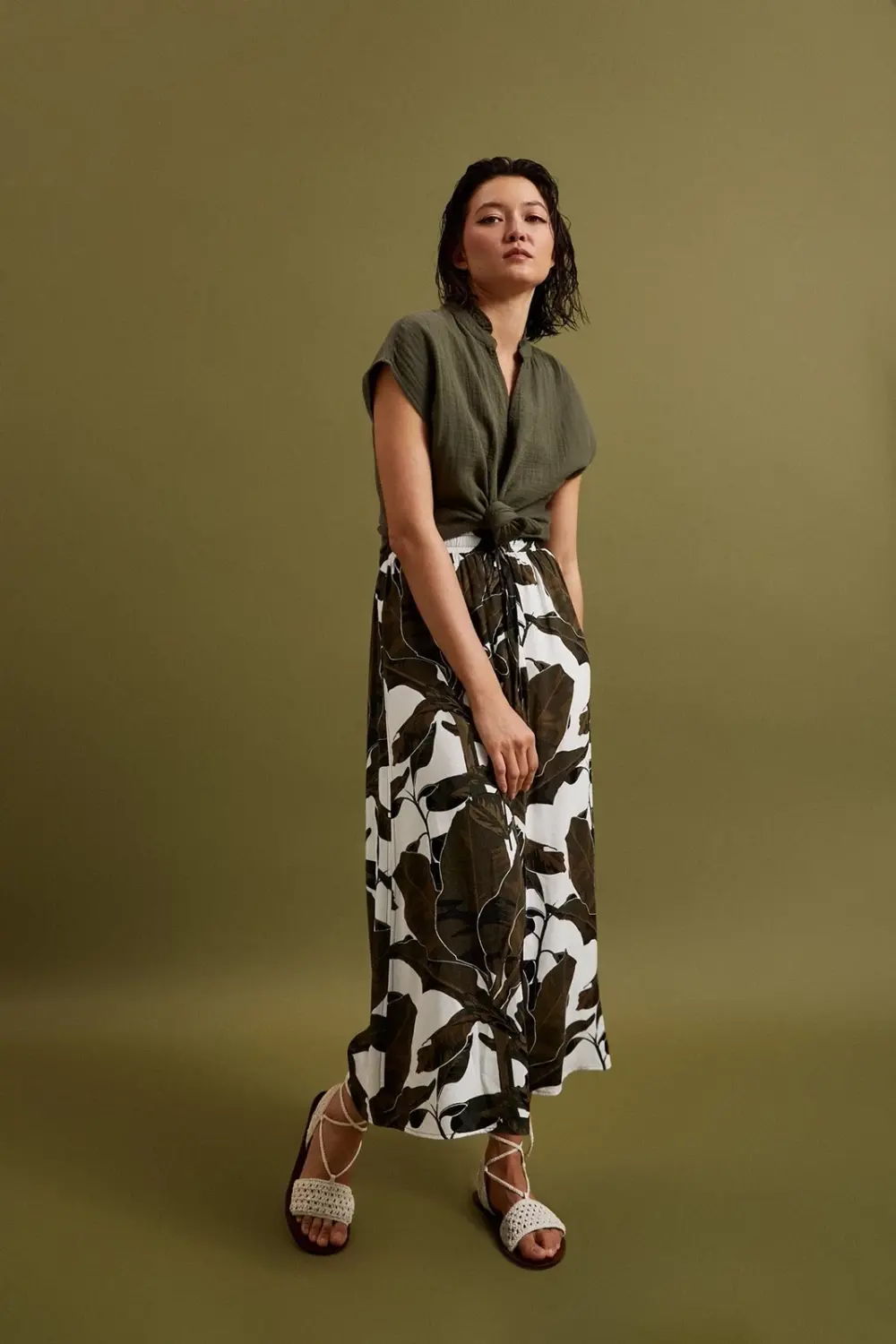 Marisse Women's Skirt L-Sc-4312 Black