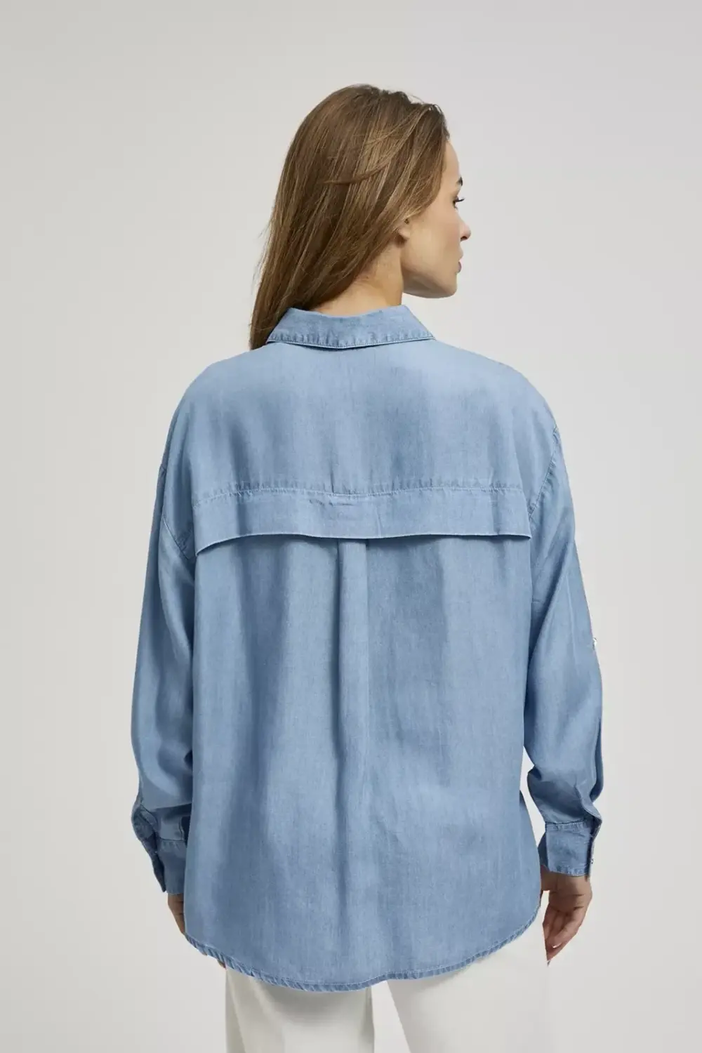 Marisse Women's Shirt L-Ko-4306 L.Blue