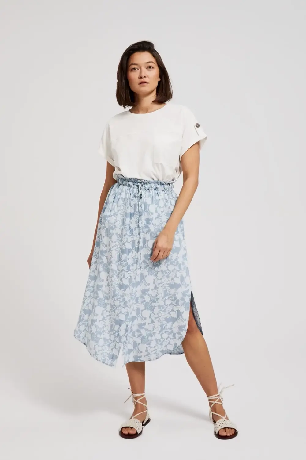 Marisse Women's Skirt L-Sc-4316 L.Blue