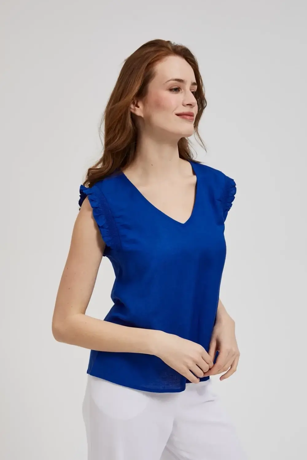 Marisse Women's Shirt L-Ko-4356 L.Navy