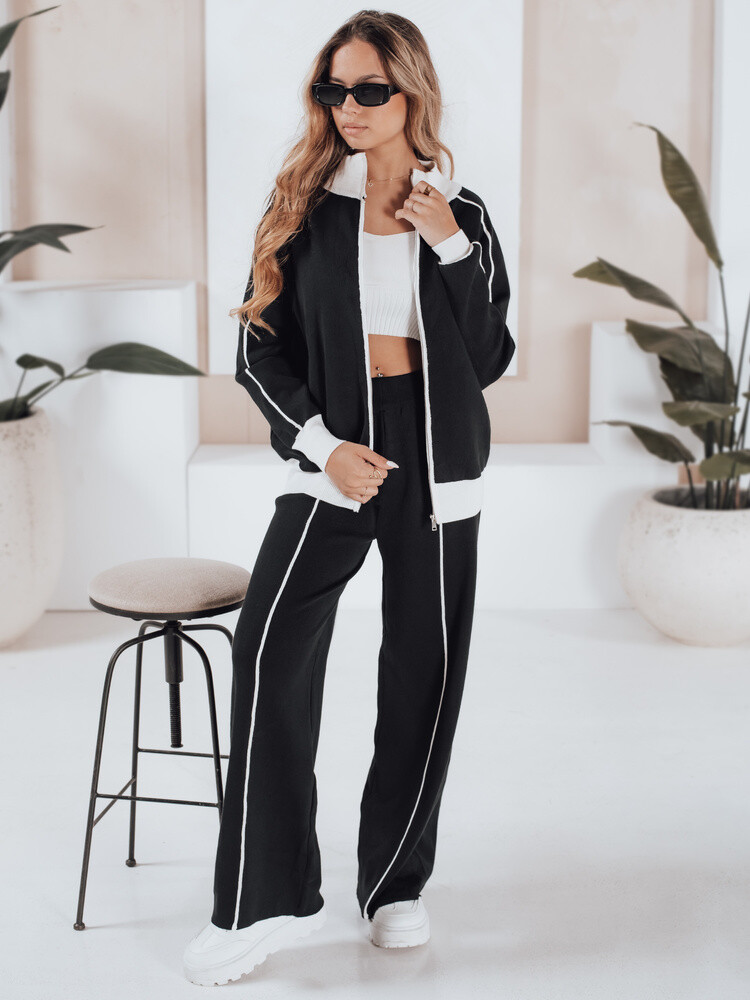 Damski komplet sportowy MISSVIBES czarny Dstreet