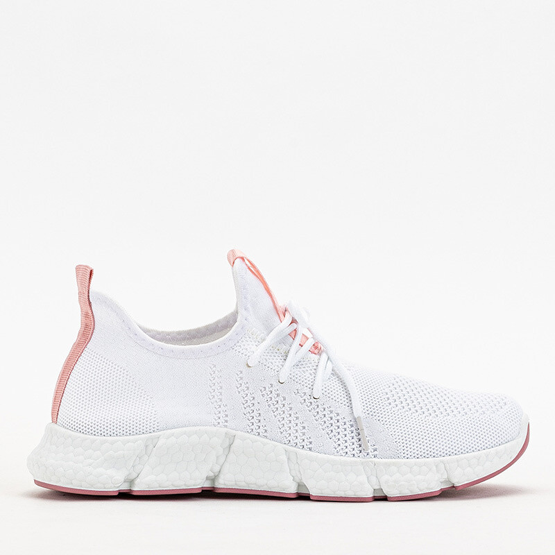 Resti White and pink women's sports shoes Baym - Footwear