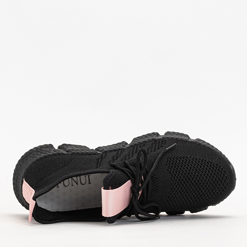 Resti Black and pink women's sports shoes Bommgi - Footwear