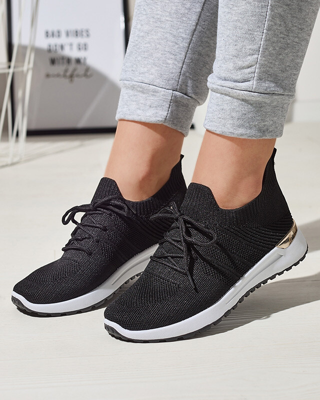 Resti Black woven sports shoes for women Ferroni - Footwear