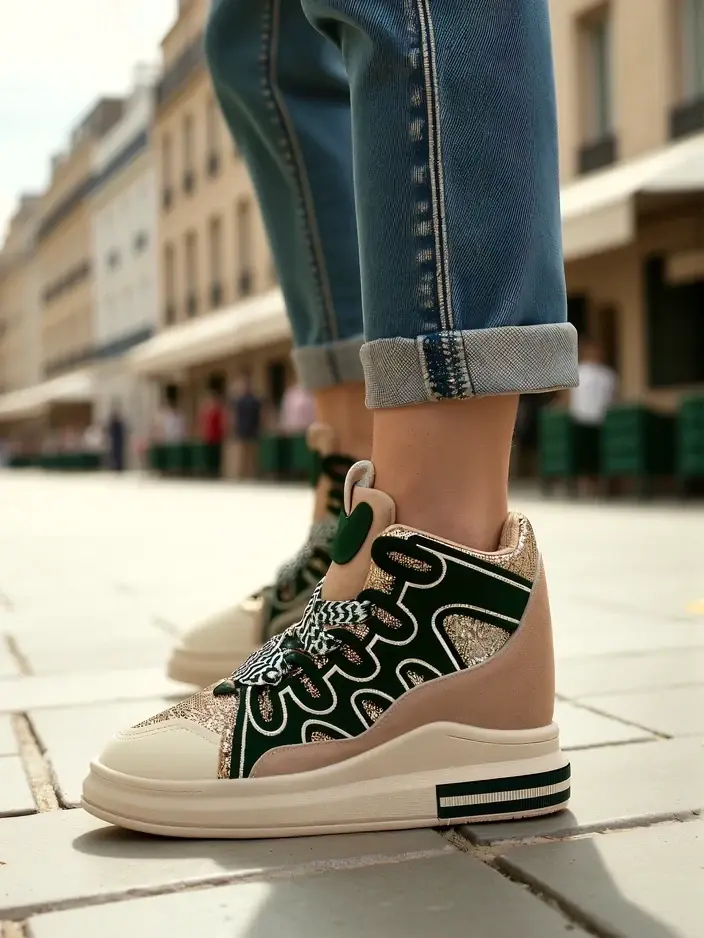 Resti High women's sports shoes with hidden wedge Oblaffi