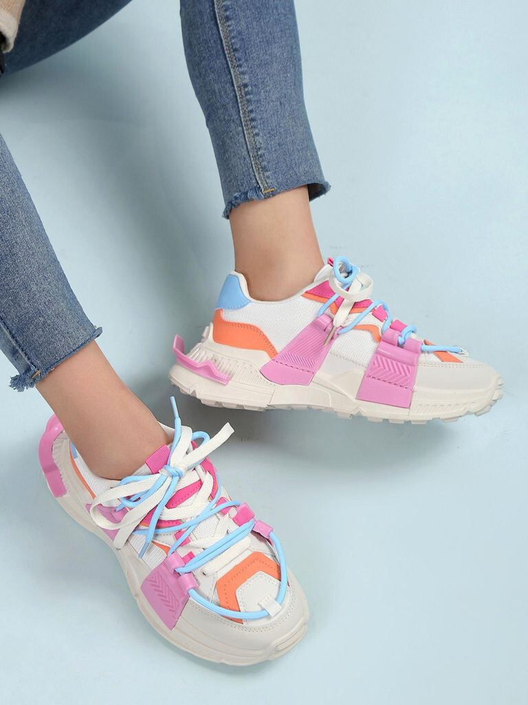 Resti Women's sports sneakers with rubber inserts Bubble