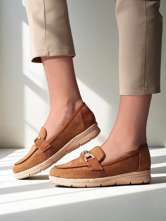 Resti Women's low shoes with a decoration on the toe