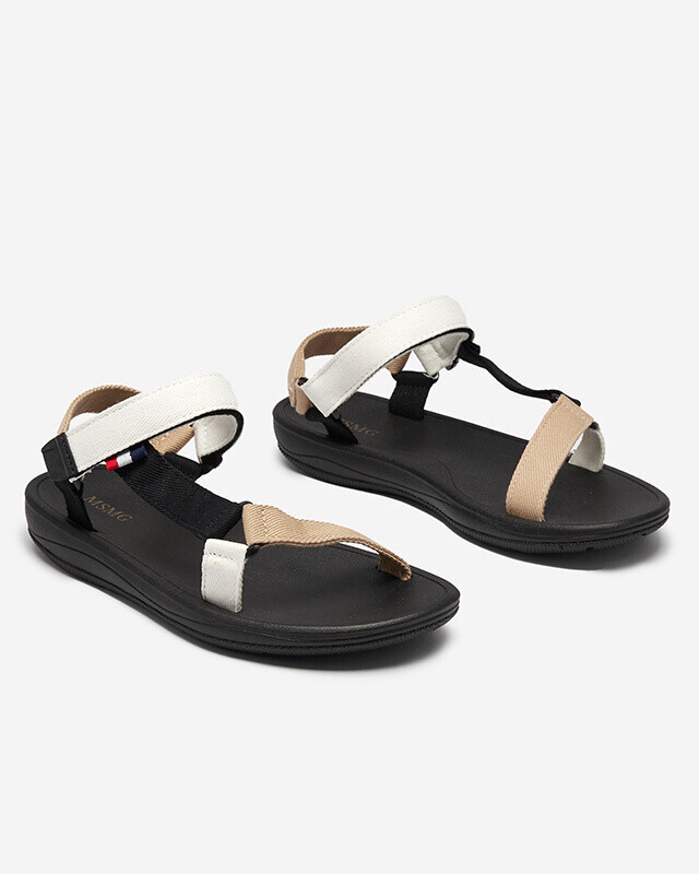 Resti Icon Women's fabric sandals in white Ojo- Footwear