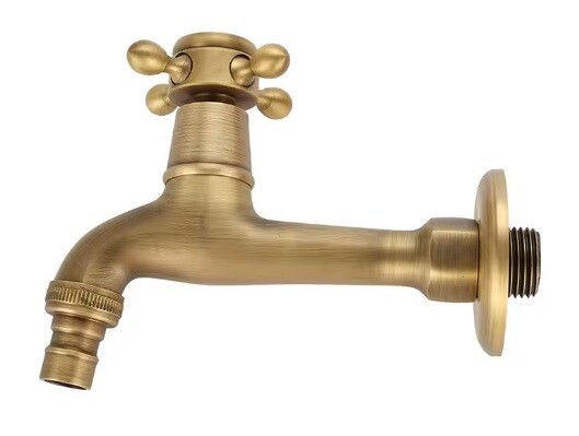 Eco produkty Mosazný nástěnný zahradní ventil 1/2
