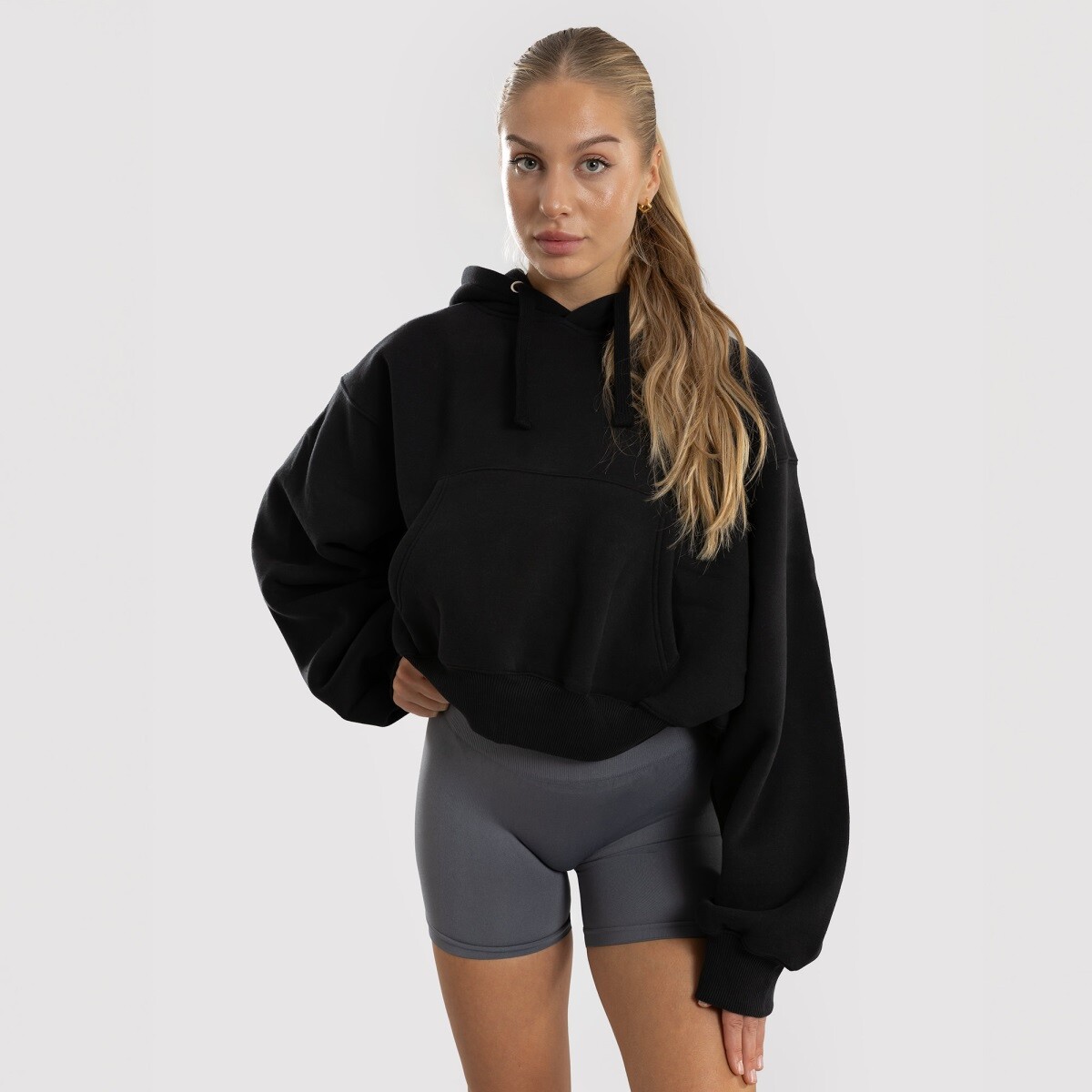 Dámská oversized mikina exalted comfy-nest™ černá m