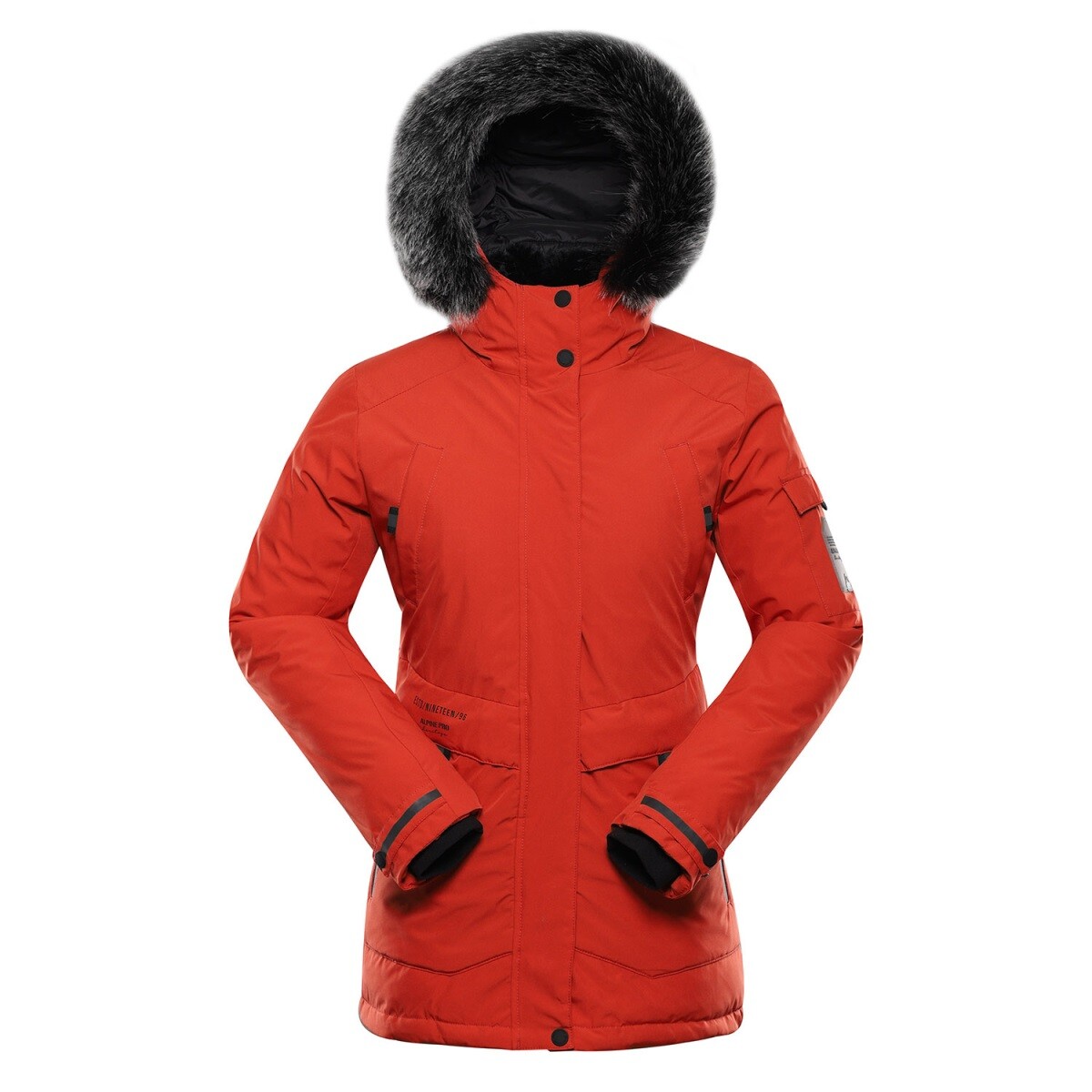 Dámská zimní bunda s membránou ptx alpine pro werda 2 červená xs