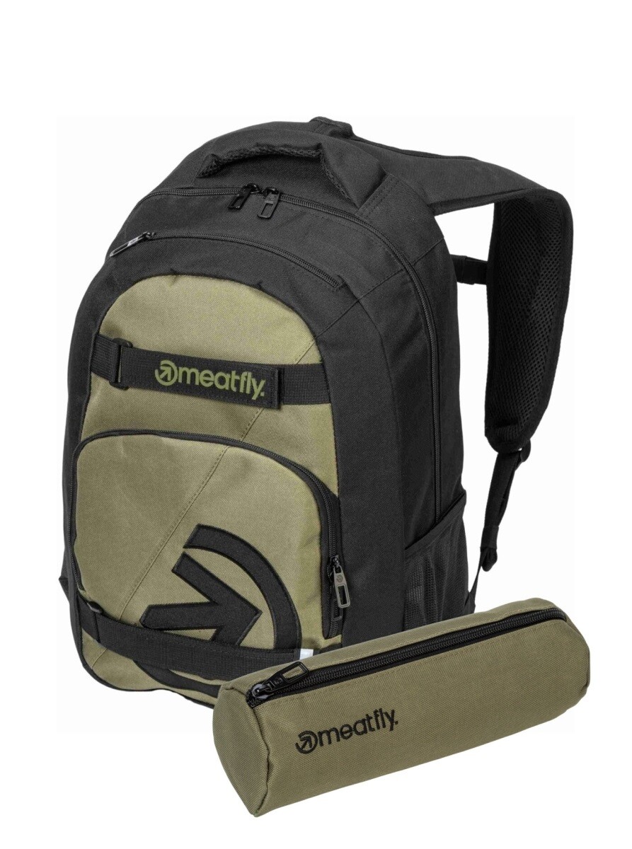 Batoh meatfly exile + penál zdarma olivová 24 l