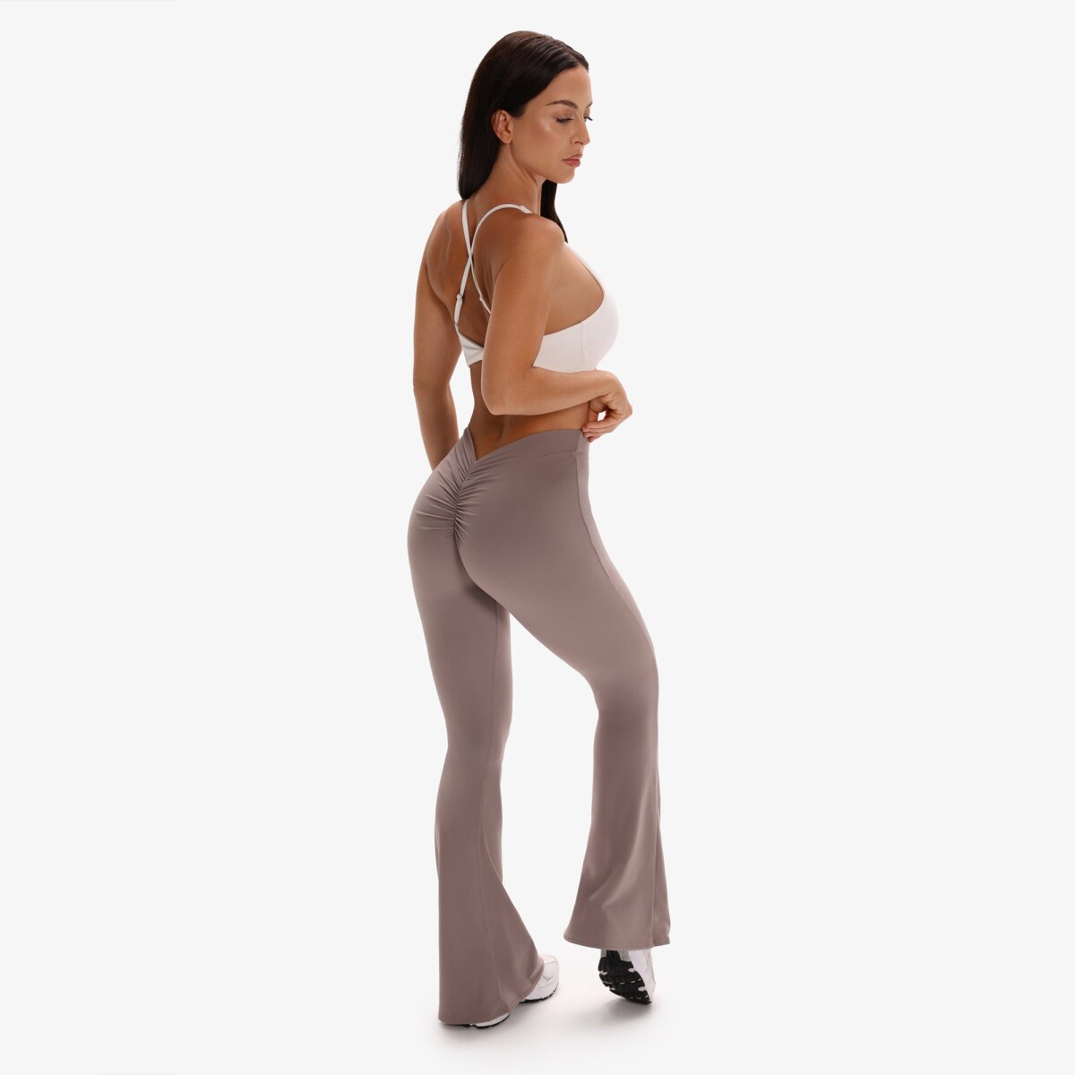 Dámské legíny exalted elysia curve flare béžová xs