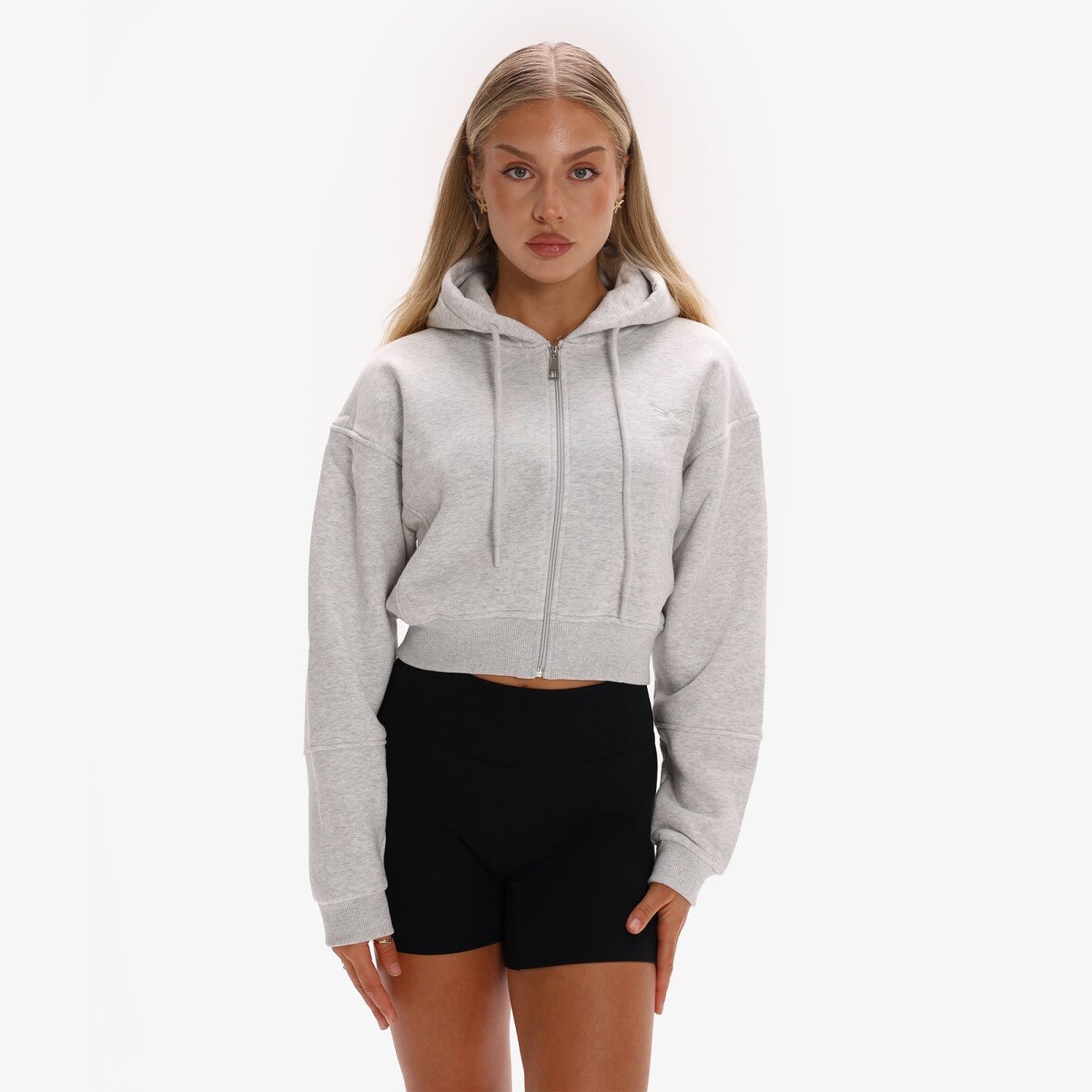 Dámská mikina exalted comfy-nest™ crop bílá xs