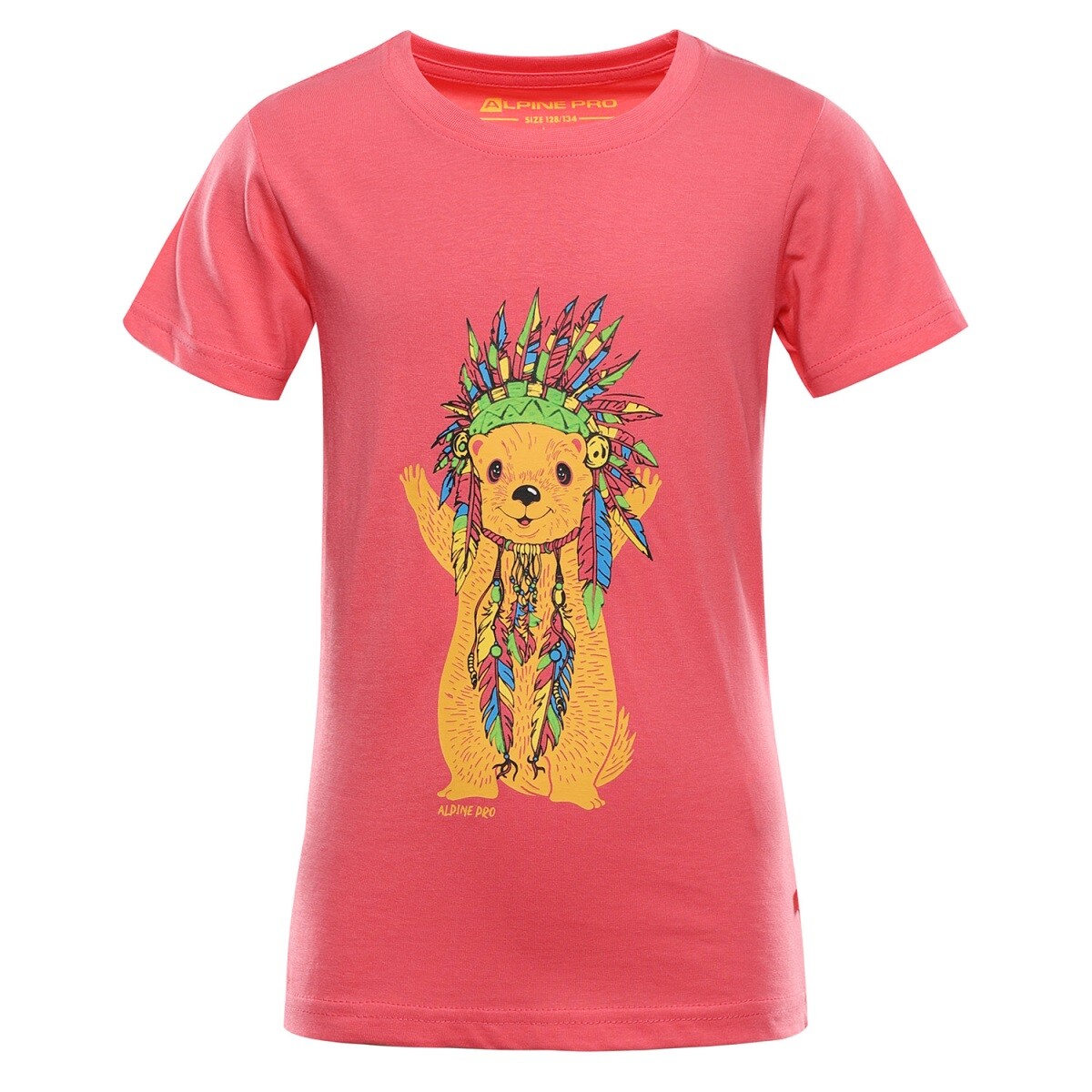 Dětské bavlněné triko alpine pro ecomo 3 červená 92-98