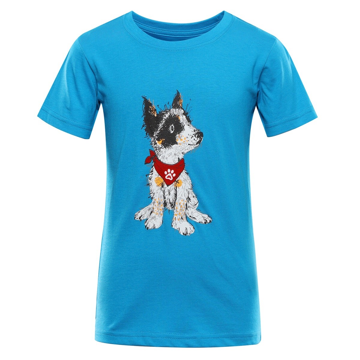 Dětské bavlněné triko alpine pro ecomo 3 modrá 92-98