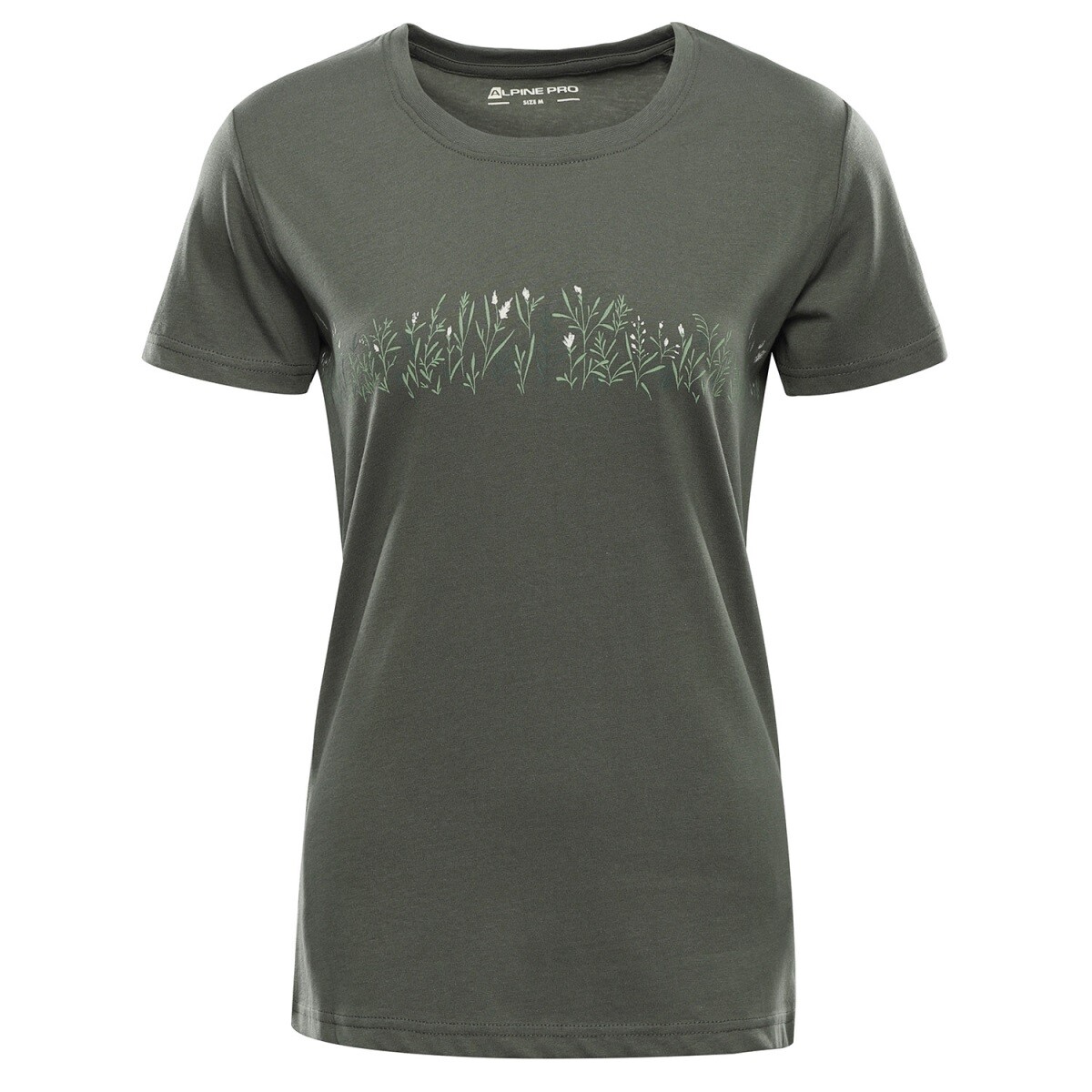 Dámské triko z organické bavlny alpine pro termesa 3 tmavě zelená xs