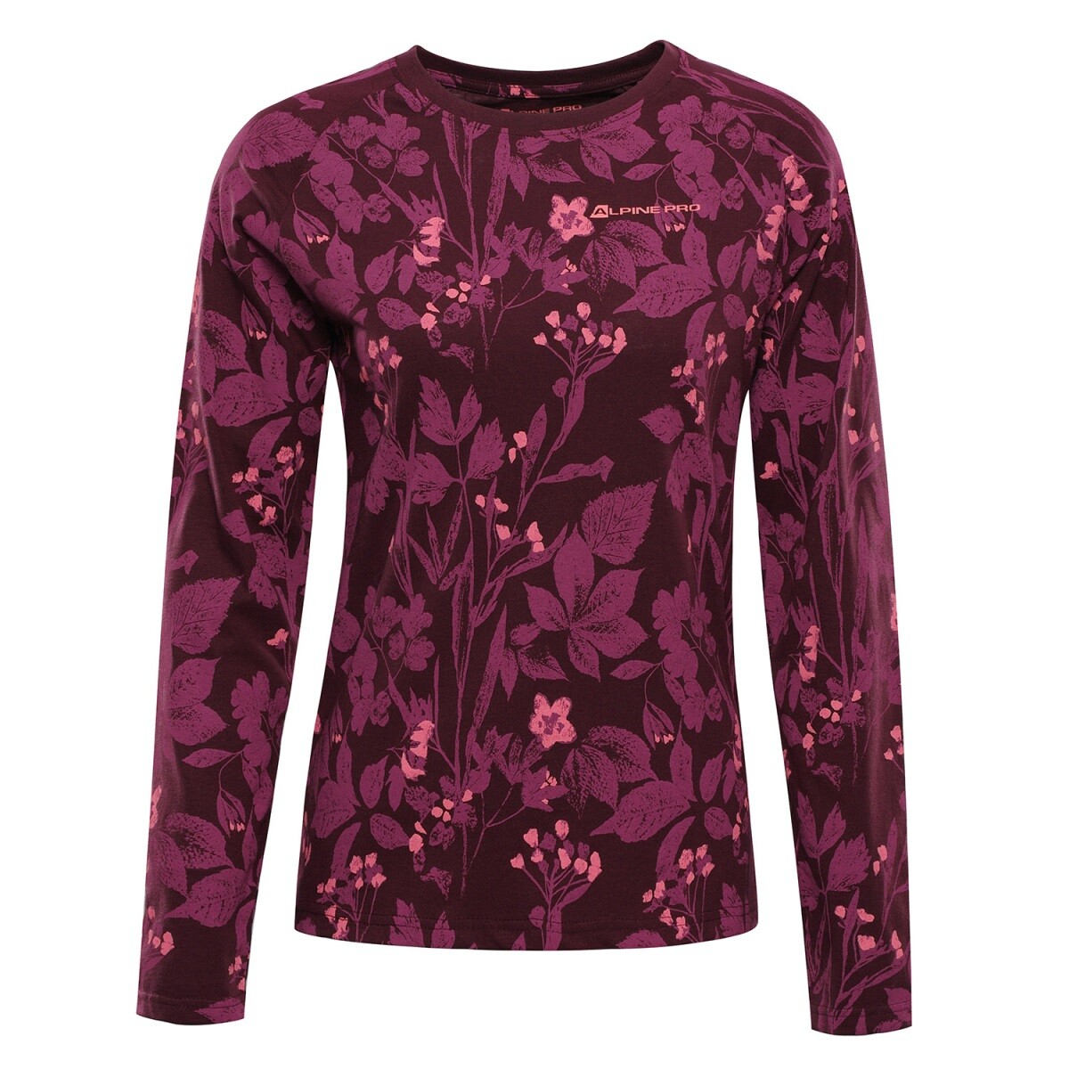 Dámské triko z organické bavlny alpine pro gretta fialová xs