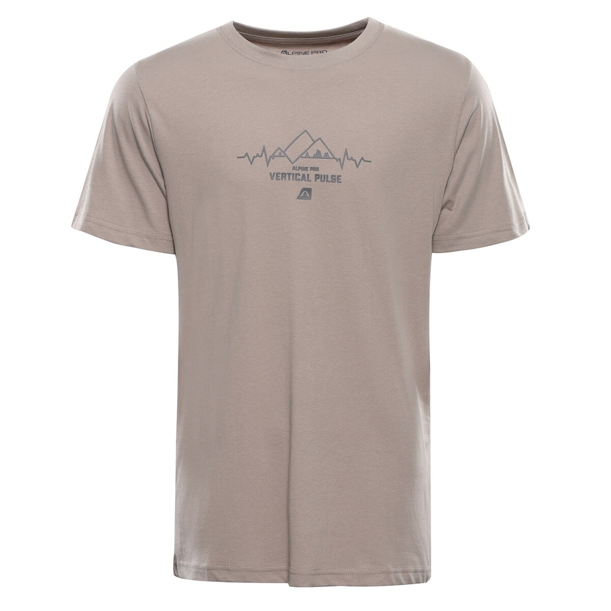 Pánské triko z organické bavlny alpine pro termes 3 béžová xs