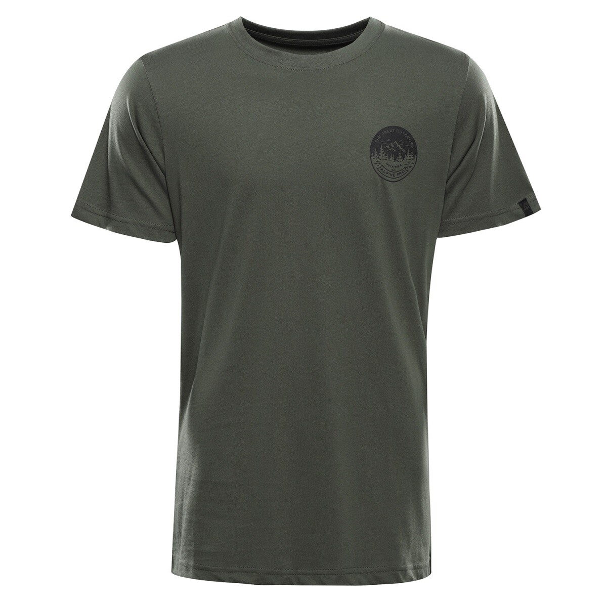 Pánské triko z organické bavlny alpine pro termes 3 zelená xs