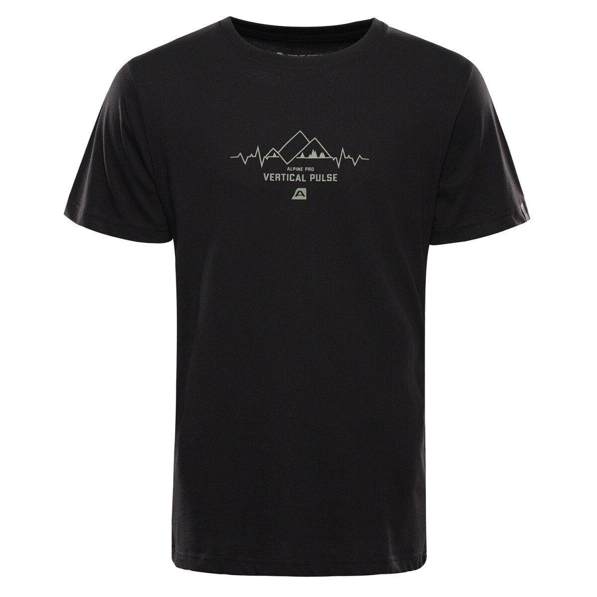 Pánské triko z organické bavlny alpine pro termes 3 černá xs