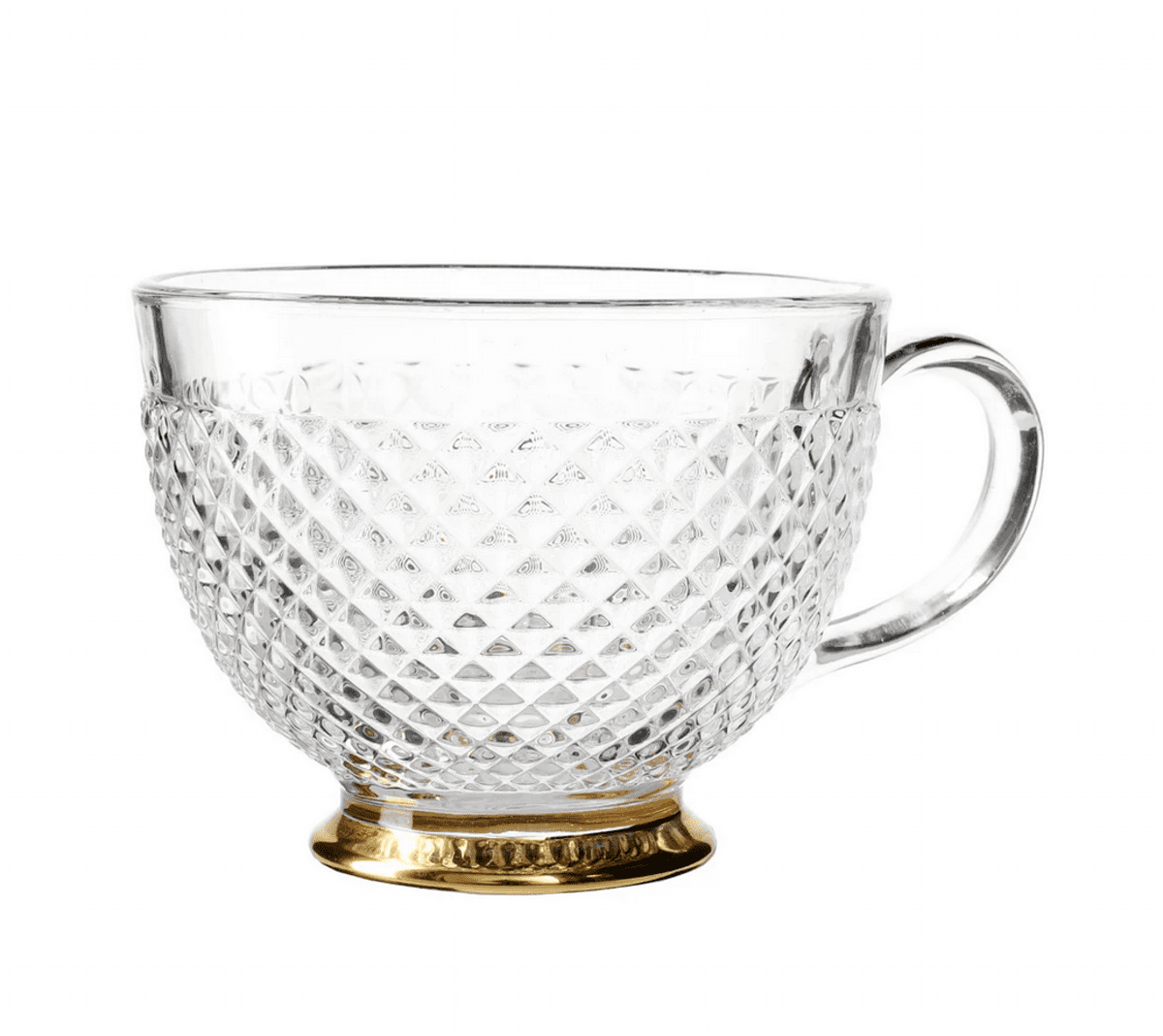 Skleněný šálek BARREL průhledný 0,36 l 808079