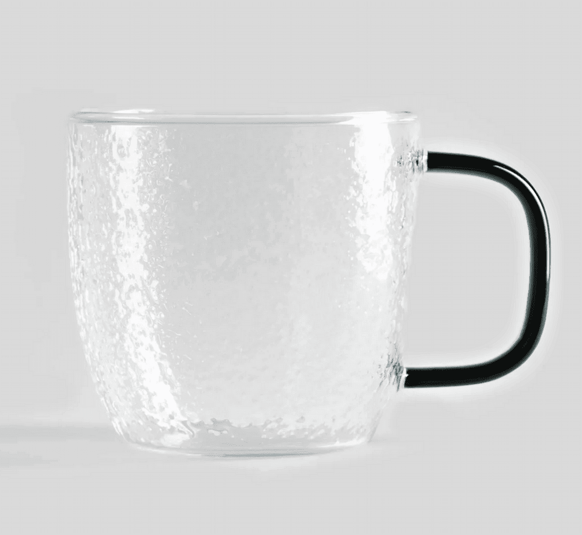 Sklenice | MARTILLO | s hrubou texturou a tyrkysovým uchem | 0,5 l | 739095