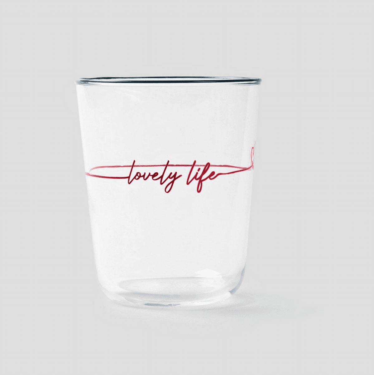 Sklenice | LOVELY LIFE | s nápisem | 0,3 l | 741364