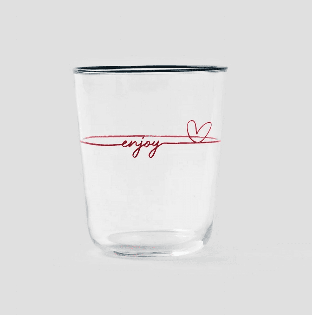 Sklenice | LOVELY LIFE | s nápisem | 0,3 l | 741371