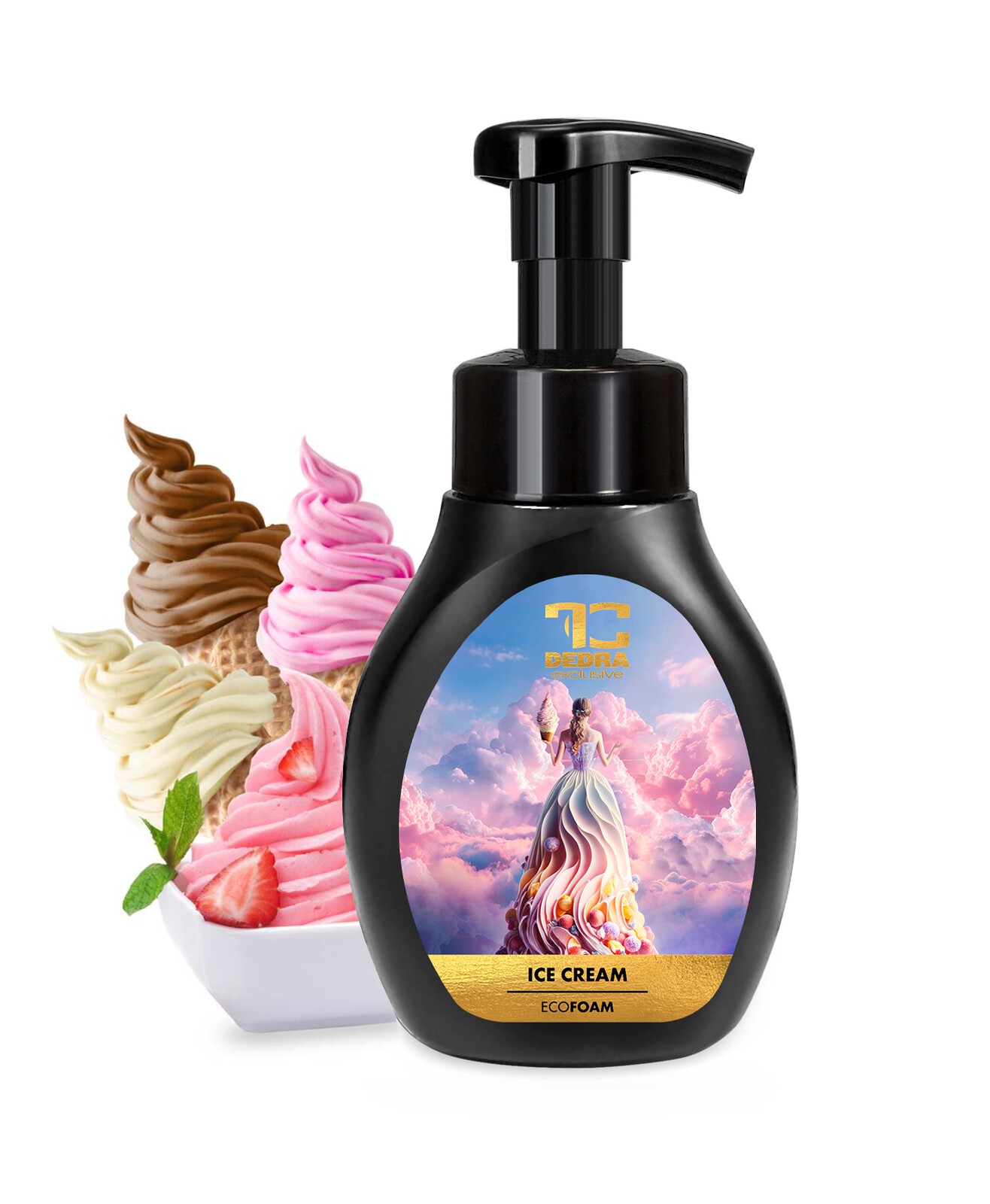 ICE CREAM | šetrné pěnové mýdlo na ruce & tělo | 300 ml