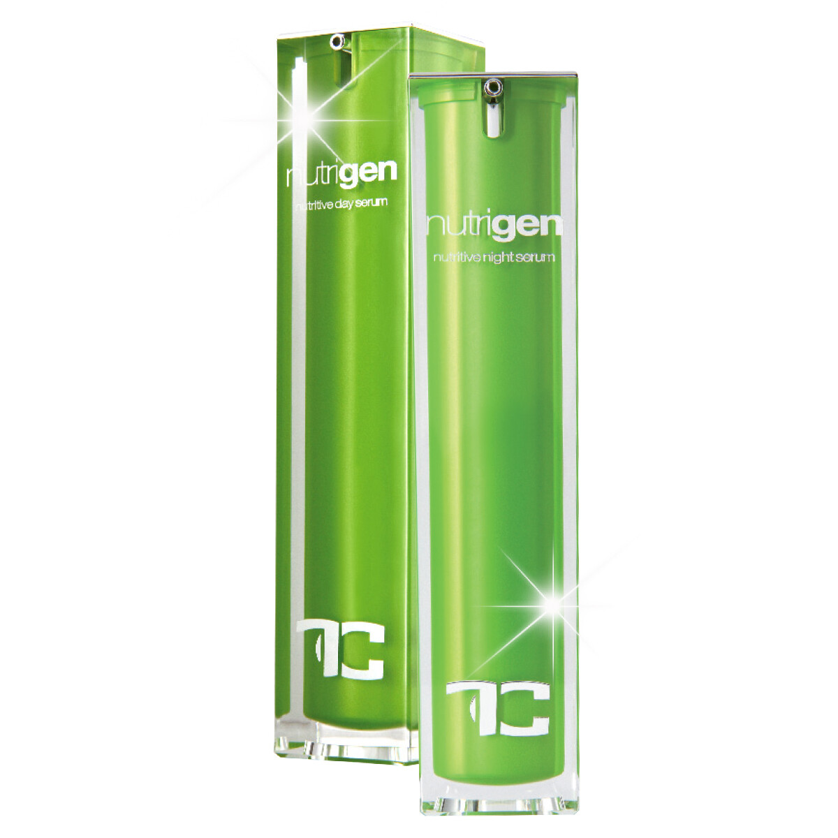 NUTRIGEN | dárková sada péče o pleť DEN & NOC s konopným olejem, Aloe Vera & vitamínem E | hydratace & výživa 24/7 50 + 50 ml