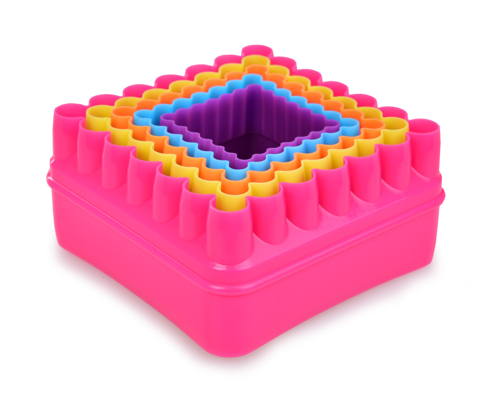 CREMO | oboustranná vykrajovátka ČTVERCE | hladká & vlnitá | 5 ks | na sušenky