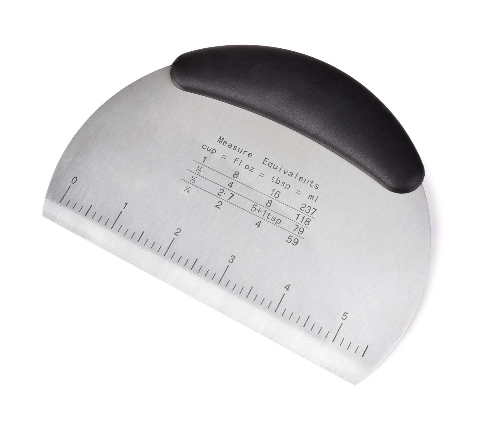 CHEF | 2v1 kráječ těsta a kuchyňská – pekařská špachtle z nerezové oceli | 16 × 11 cm