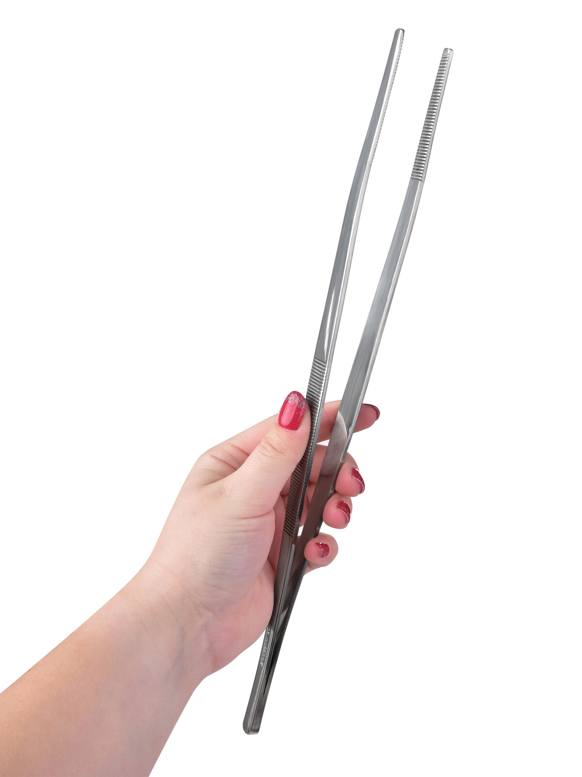 GOURMET | Nerezová kuchyňská pinzeta | 30 cm | Protiskluzové drážky