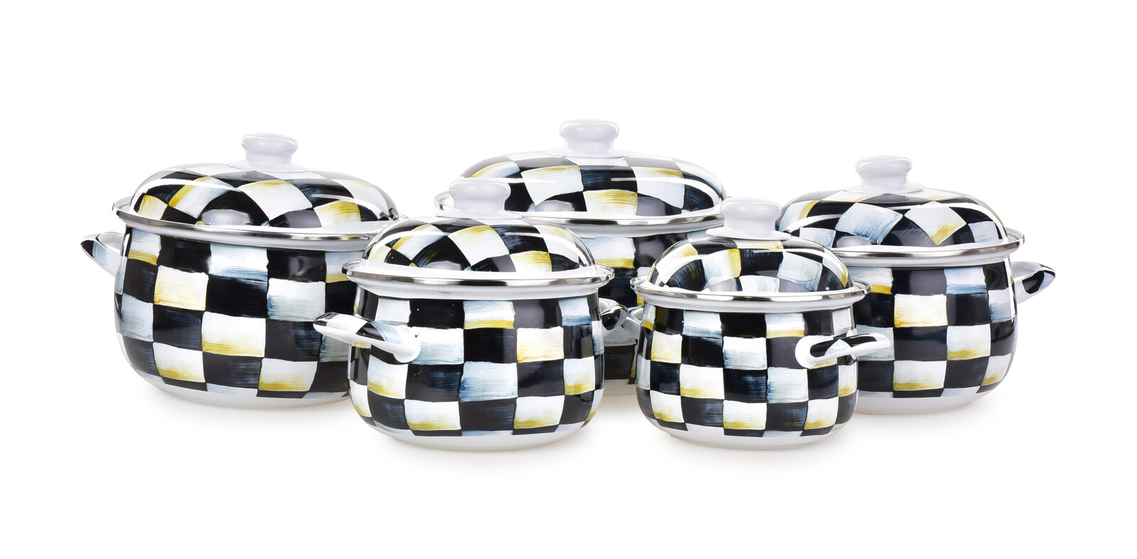 RUSTICAL | 10dílná sada smaltovaných silnostěnných hrnců s poklicemi kostka