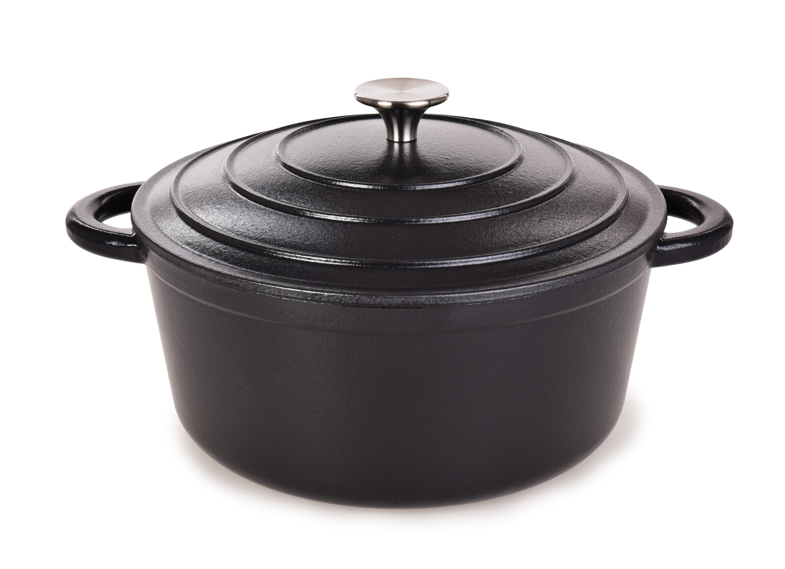 MASSIVE | litinový kulatý hrnec se samopodlévací poklicí | CASSEROLE | 4,5 L