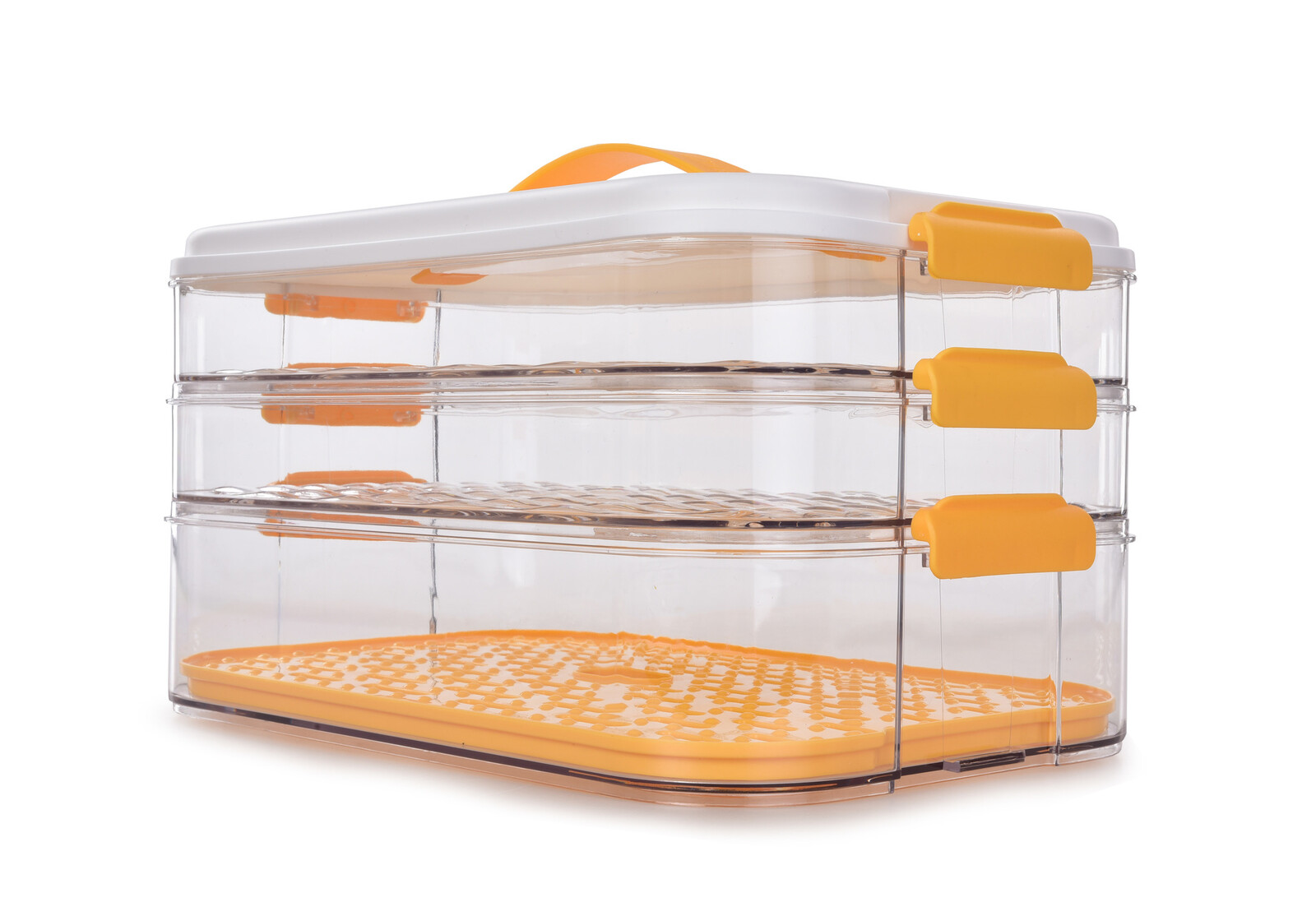 BUCHTONOŠ CVAK&CVAK | třípatrový box na cukroví, chlebíčky a potraviny | 2×2 L + 3,7 L