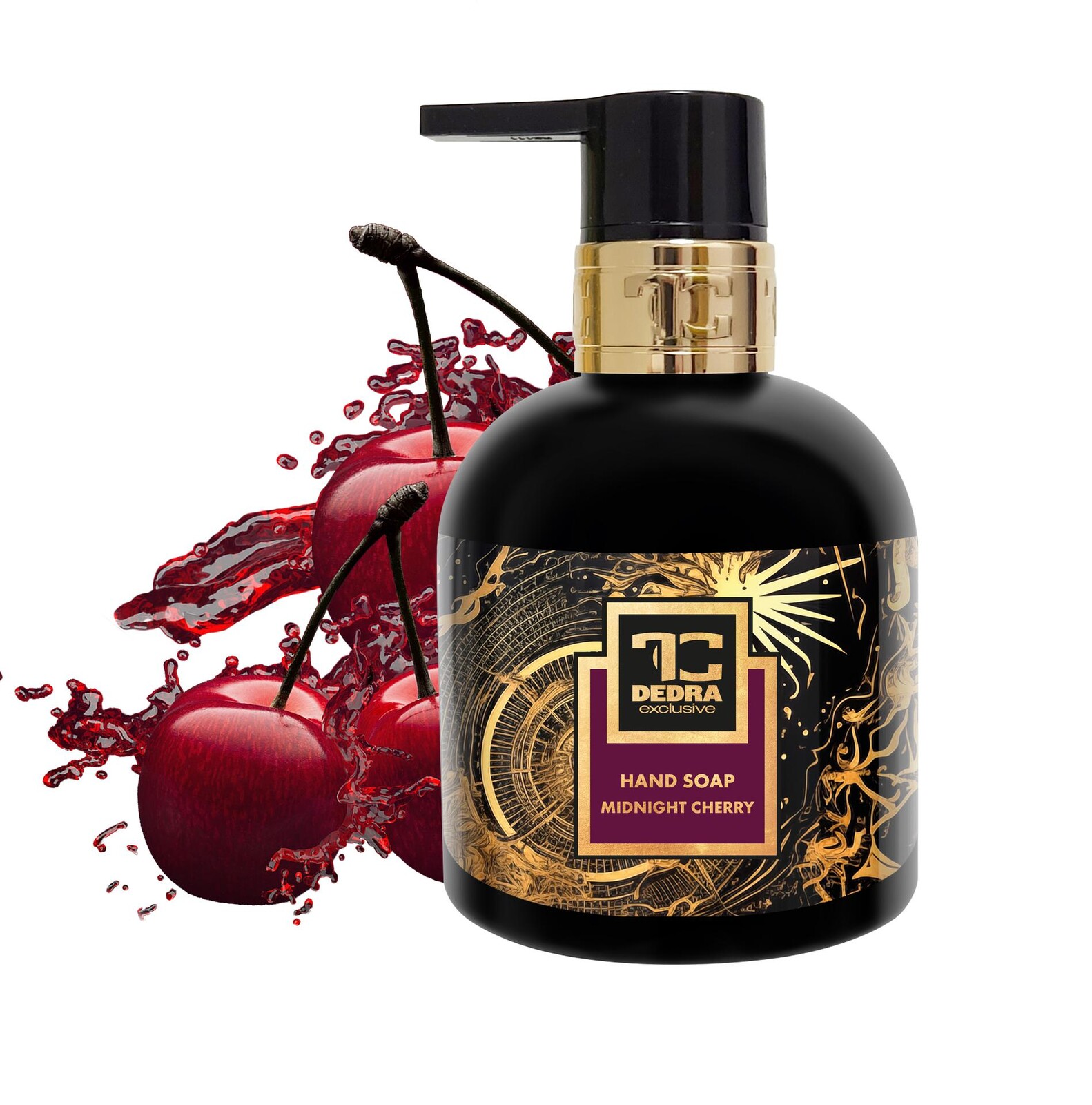 MIDNIGHT CHERRY | exkluzivní šetrné tekuté mýdlo s glycerinem & Aloe vera | 320 ml