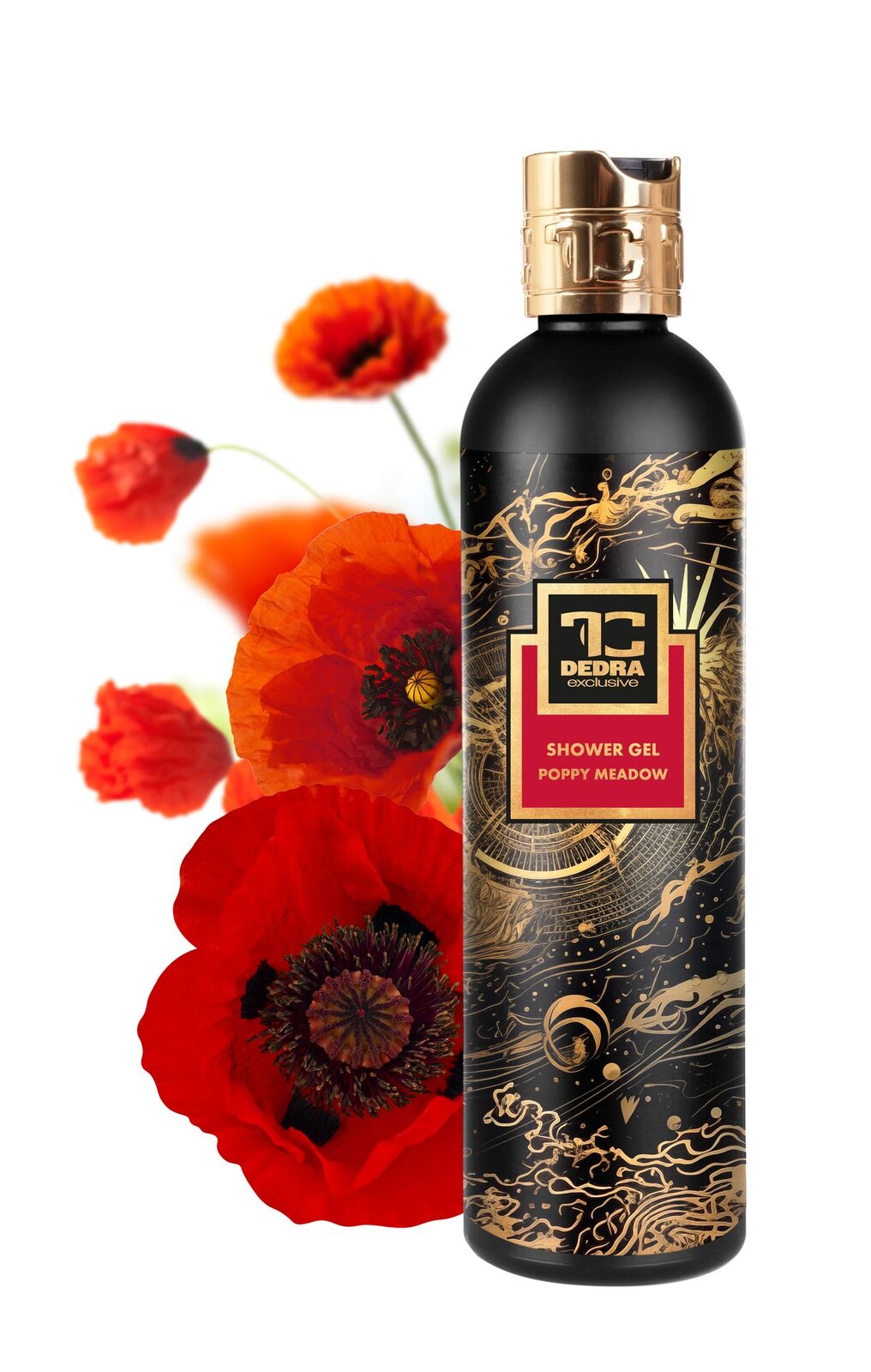 POPPY MEADOW | exkluzivní šetrný sprchový gel s glycerinem & Aloe vera | 320 ml | FC DEDRA exclusive