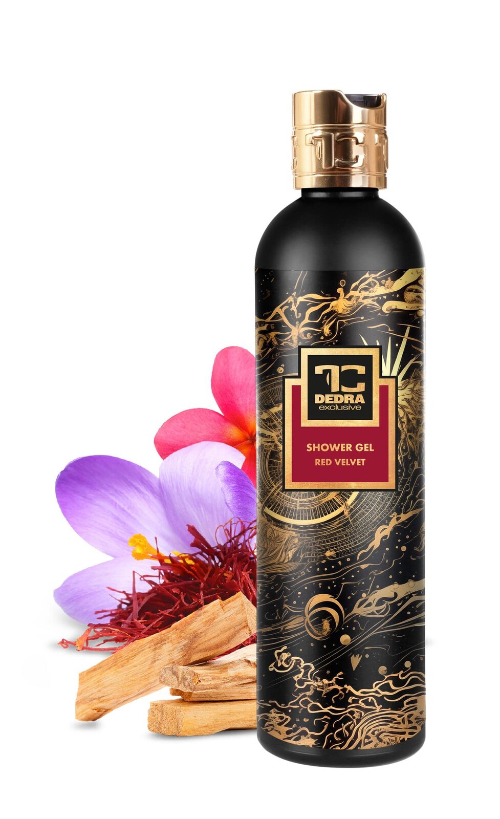 RED VELVET | exkluzivní šetrný sprchový gel s glycerinem & Aloe vera | 320 ml | FC DEDRA exclusive